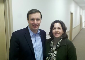 Cathy Wick with Sen. Murphy